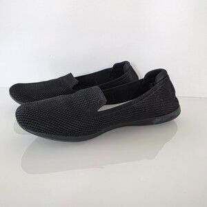 Cloud stepper by Clarks Black Flat Slip on Shoes Women's Size 7